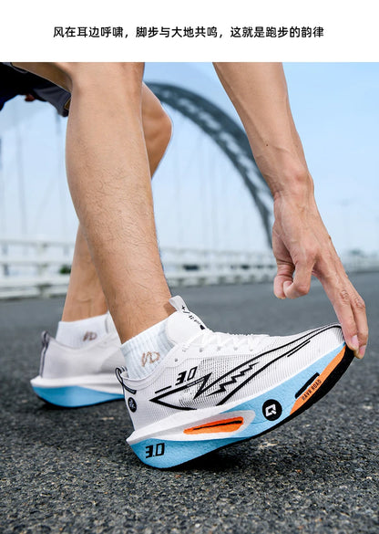 Running Shoes Specialty Men Marathon Sports Carbon Plate Breathable Ultralight Women Comfortable Athletic Cushion Stability Sneakers
