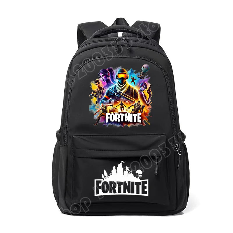 Fortnite Kids Backpack Portable Large Capacity Student Schoolbag Cartoon Printed Shoulder Bag School Supplies for Boys Gift