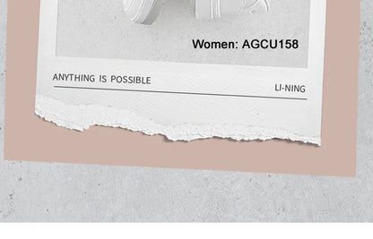 Li-Ning Women's COMMON 80s Lifestyle Shoes DUAL CUSHION Wearable Sport Shoes Classic Comfortable Li-Ning Leisure Sneakers AGCU158