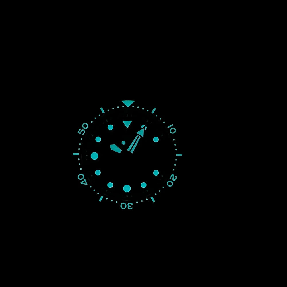 STEELDIVE SD1975W Black Dial Day and Date Function NH36 Automatic Movement 47.5mm Super Luminous 300M Waterproof Tuna Can Watch