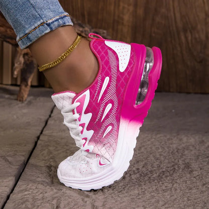 YRZL Women Sneakers Breathable Lightweight Running Shoes Non-Slip Wear-Resistant Comfortable Women's Walking Shoes