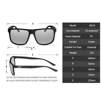 Brand Designer Men's Sun Glasses Vintage Square Sunglasses Men Women Luxury  Driving Fishing UV400 Eyewear Men