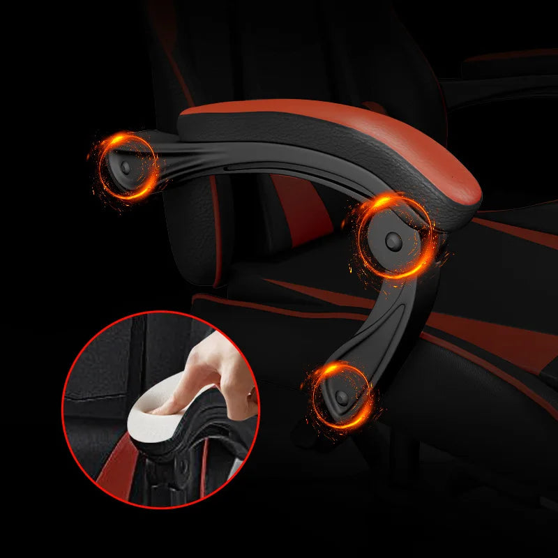 Sedia da gaming ergonomica per computer e scrivania, poltrona reclinabile per home office con supporto lombare per sessioni prolungate, sedia da gioco