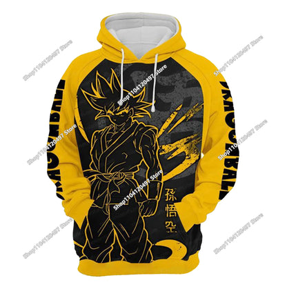 Dragon Ball Hoodie for Boys and Girls, New Autumn and Winter Style Creative Loose and Versatile Hooded Sweatshirt