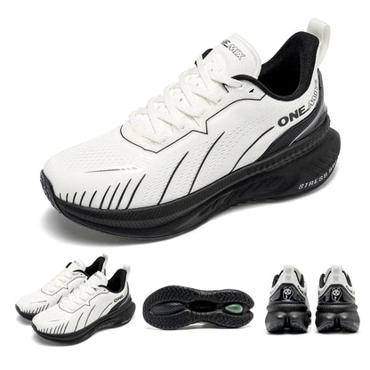 ONEMIX New Cushioning Running Shoes For Men Suitable for Heavy Runners Lace-Up Sports Women Non-slip Outdoor Athletic Male Sneakers