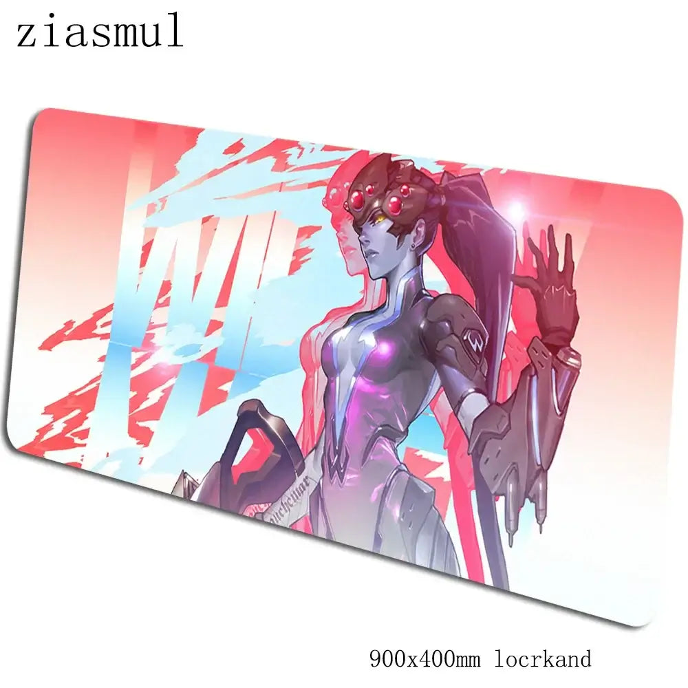Tappetino per mouse Overwatch 90x40cm, tappetino gaming estetico, splendido tappetino personalizzato per gamer, base per mouse e tastiera PC