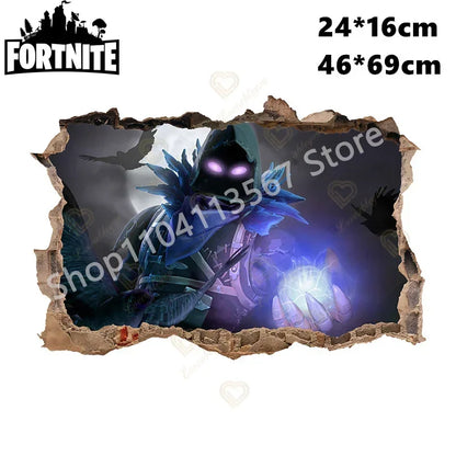 Fortnited Hot 3D Children Cartoon Wall Stickers Waterproof Home Decoration Battle Royale for Kid's Room PVC DIY Vinyl Wallpaper
