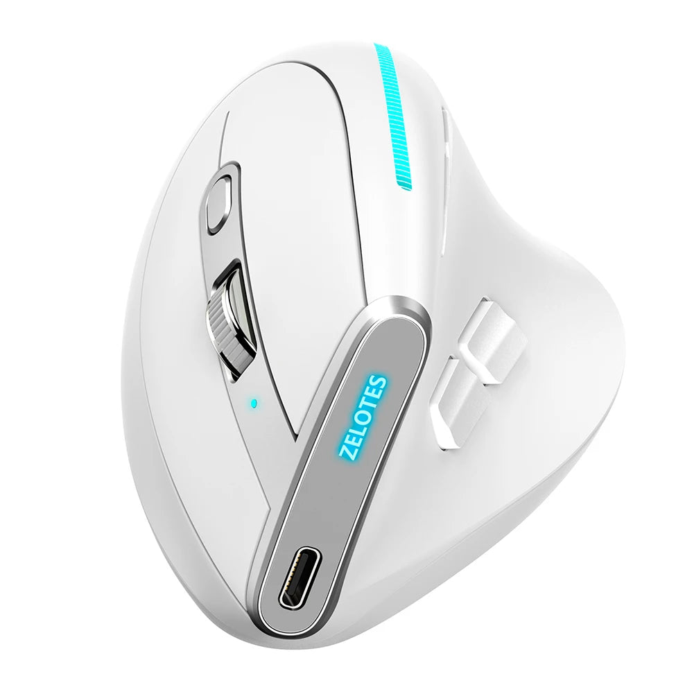 F-36 Ergonominen pystysuuntainen hiiri 2.4G+BT1+BT2 langaton oikea- ja vasenkätinen tietokonepelihiiri, optinen USB-hiiri tietokoneelle ja kannettavalle