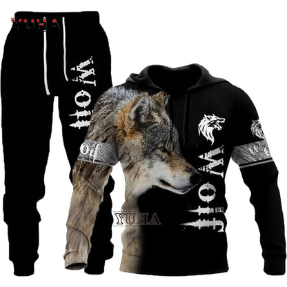 Fashion Autumn Lion, Wolf Hoodies White Tiger Skin 3D All Over Printed Men's Sweatshirt Unisex Zip Pullover Casual Jacket