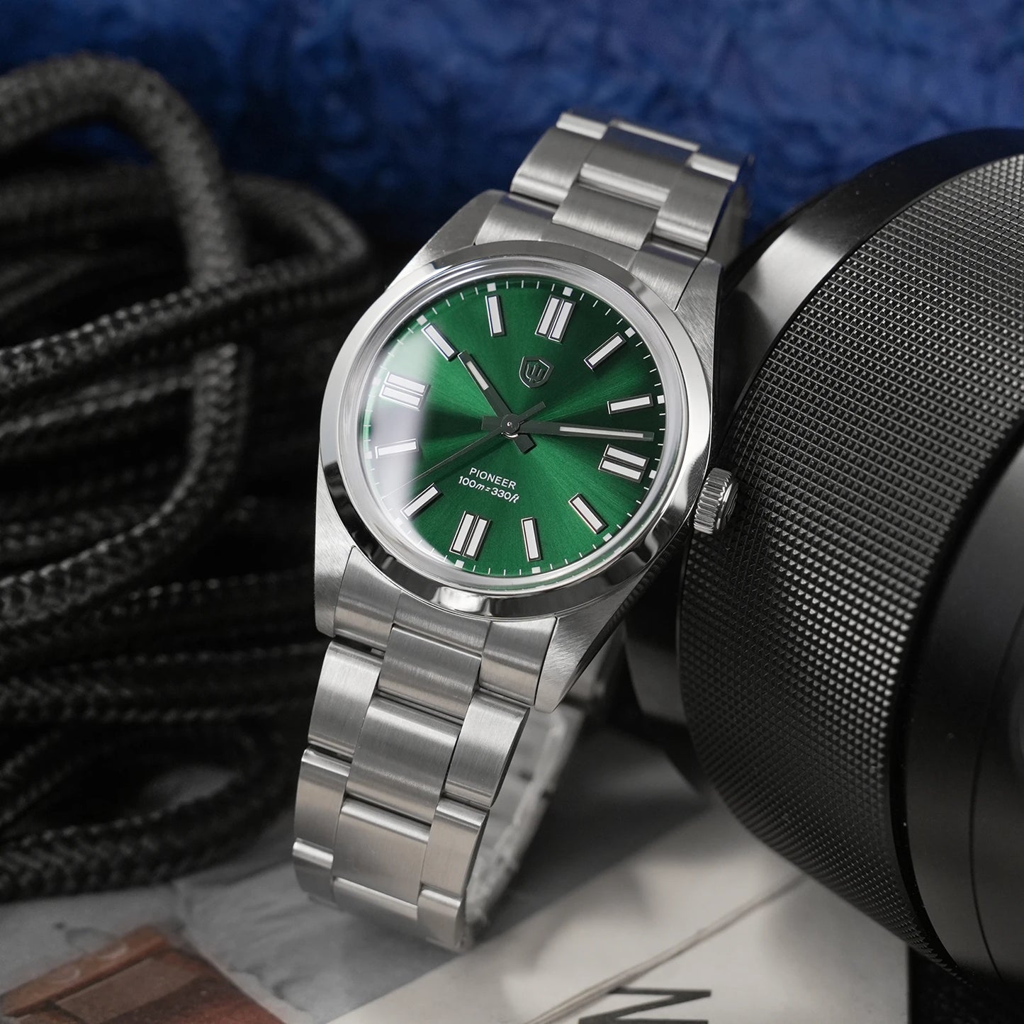 Watchdives WD1016 V3 Watch 37mm VH31 Sweep Quartz Movemet Stainless Steel Watch Waterproof Luminous Sapphire Men Wristwatch