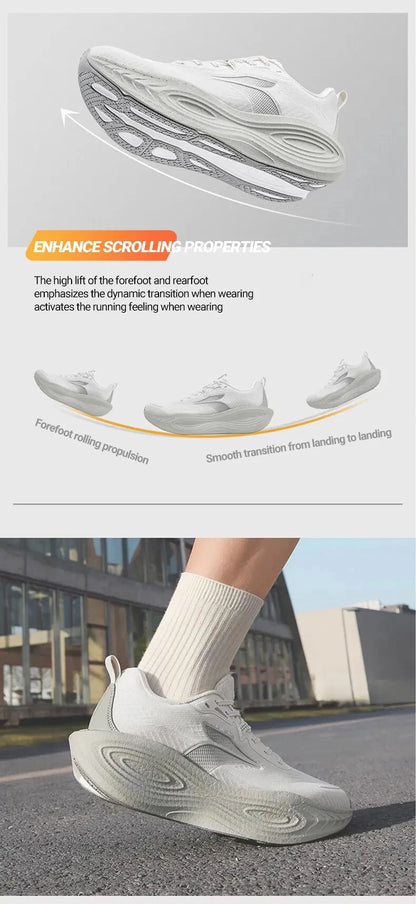 361 Degrees PopBlaze 5 Herren-Laufschuhe – Neue Dämpfung, dicke Sohle, atmungsaktiv, rutschfest, Outdoor-Jogging, Herren-Sneaker 672532212