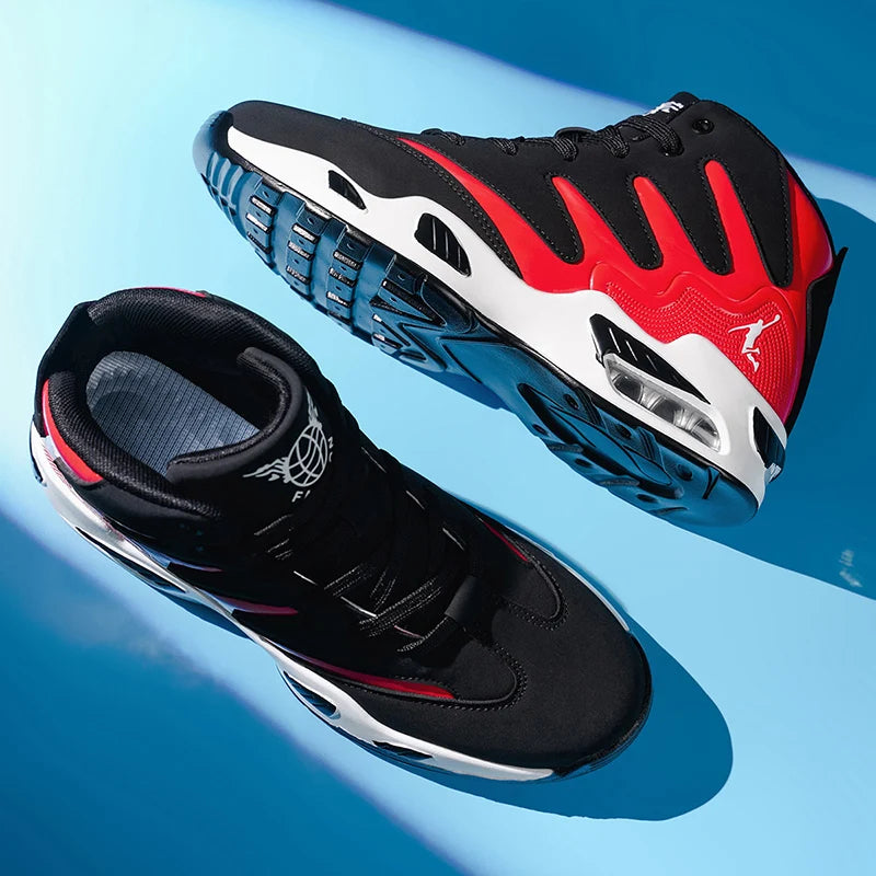 Chaussures de basketball montantes pour hommes, robustes et stables, baskets d'entraînement à lacets, unisexe, adaptées à la course, au sport, au basketball et à la marche. Cadeau idéal pour hommes, léger, confortable,