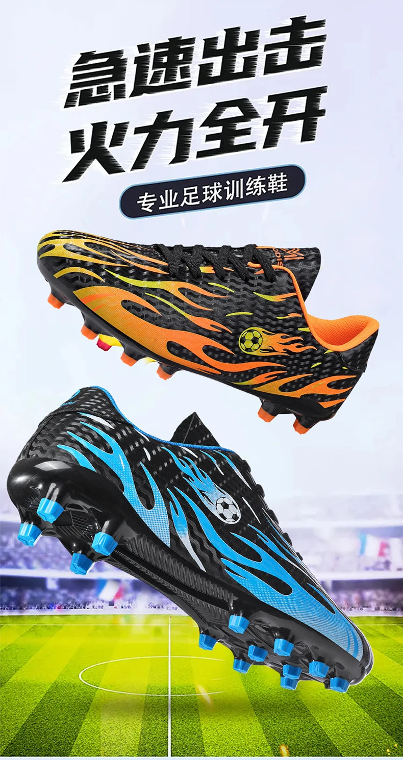Professional Children's Football Shoes Outdoor Soccer Shoes Kids Futsal Sneakers Lightweight Non-slip Child Soccer Cleats Boys