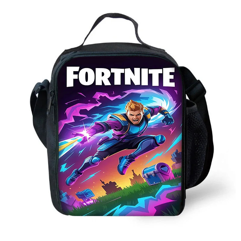 Child Insulated Large Capacity Bag for Boys Hot Game Fortnite Girls Student Outdoor Picnic Reusable Thermal Cooler Lunch Box