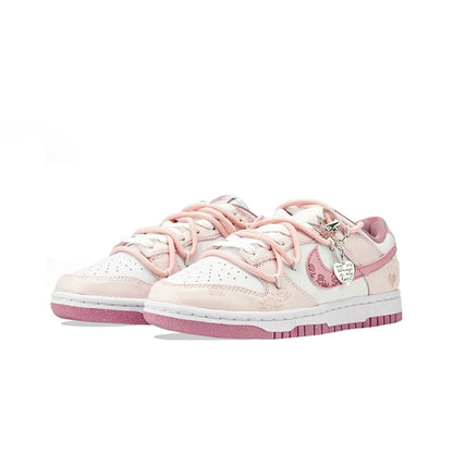Prilagođene tenisice Nike Dunk Low Honey Rose ručno oslikane s motivom srca, modne, svestrano amortizirane, otporne na habanje, ženske cipele