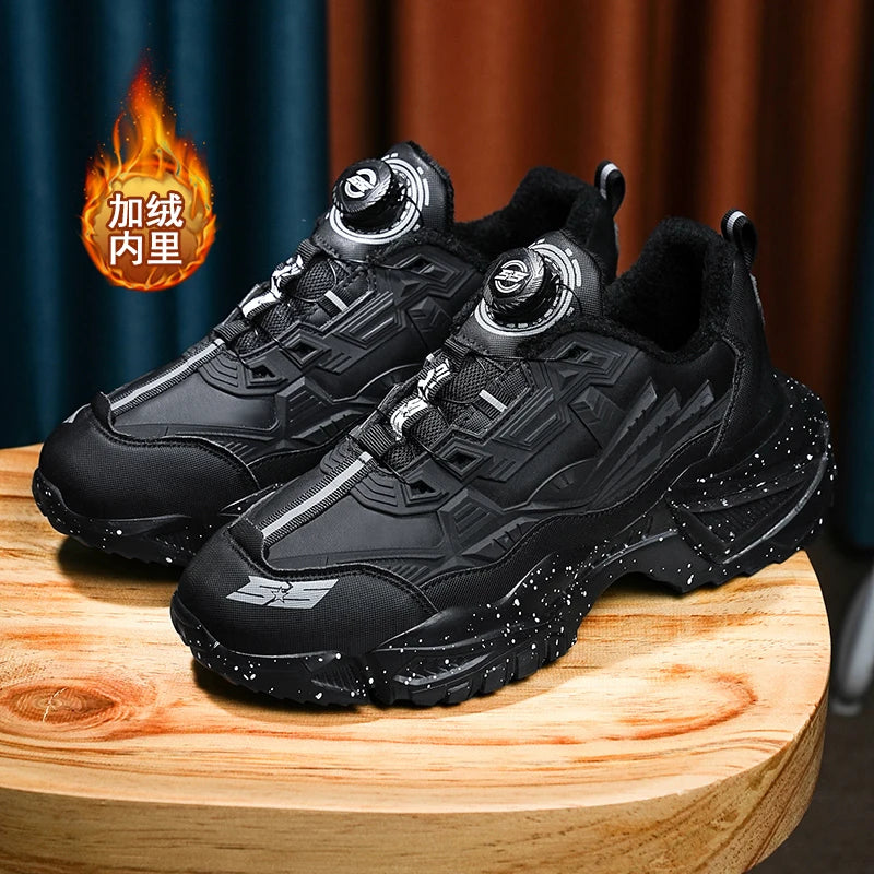 Men's Boots 2025 New Winter Slippers Warm Men Shoes Waterproof Non-Slip Plush Sneakers Male Tennis Shoes Boots Men Sneakers Winter