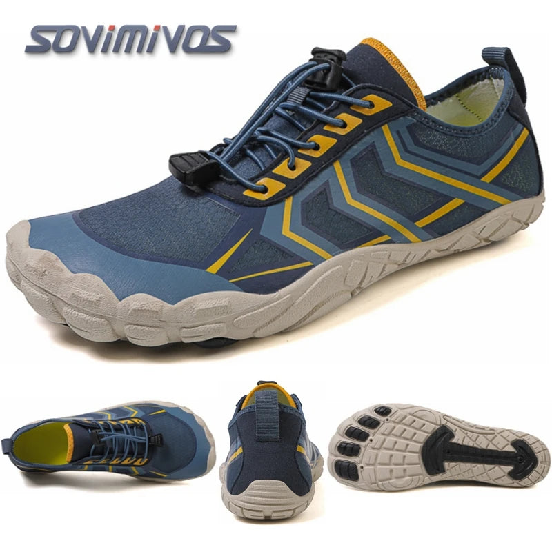 Men's Trail Running Shoes, Lightweight Athletic Zero Drop Barefoot Shoes Non-Slip Outdoor Walking Minimalist Shoes for Women