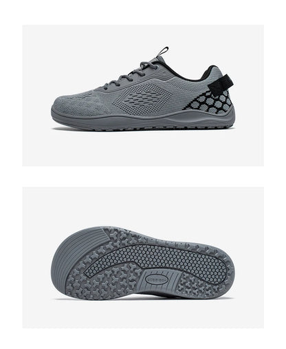 HOBIBEAR Dzianinowe buty typu „barefoot” – unisex, bez podbicia, z szerokim czubkiem, minimalistyczne, oddychające, codzienne buty do chodzenia