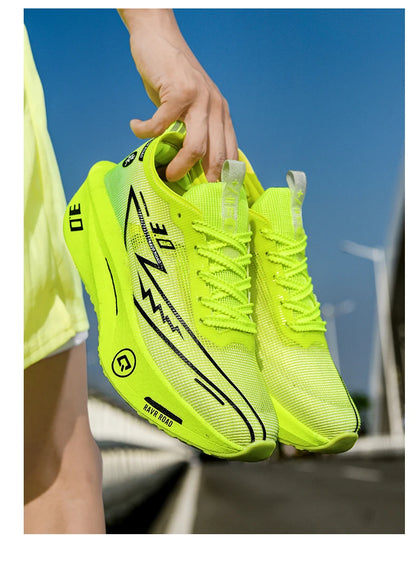 Running Shoes Specialty Men Marathon Sports Carbon Plate Breathable Ultralight Women Comfortable Athletic Cushion Stability Sneakers