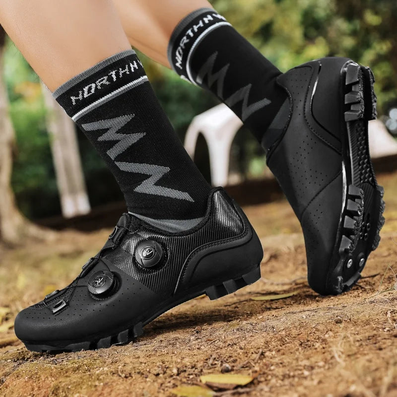 Cycling Shoes Bike Sneakers Cleat Non-Slip Men's Mountain Biking Shoes Bicycle Road Footwear Speed Shoes