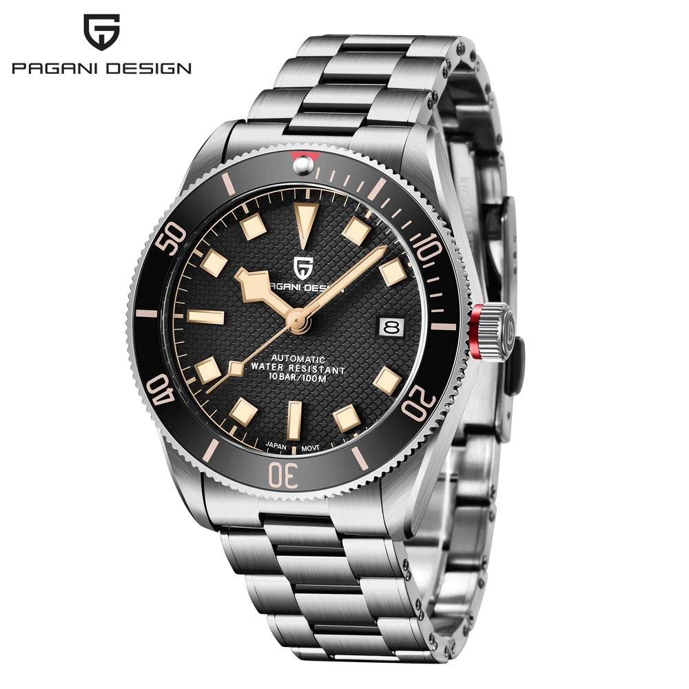 PAGANI DESIGN BB58 Men's Watches Mechanical Watch For Men Luxury Automatic Watch Men's NH35 Movement Waterproof Reloj Hombre PD-1671