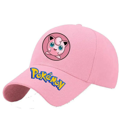 Gengar Pikachu Pokemon Printed Duckbill Hat Adjustable Baseball Cap for Anime Fans Cosplay Lovers Travel Sports Casual Wear