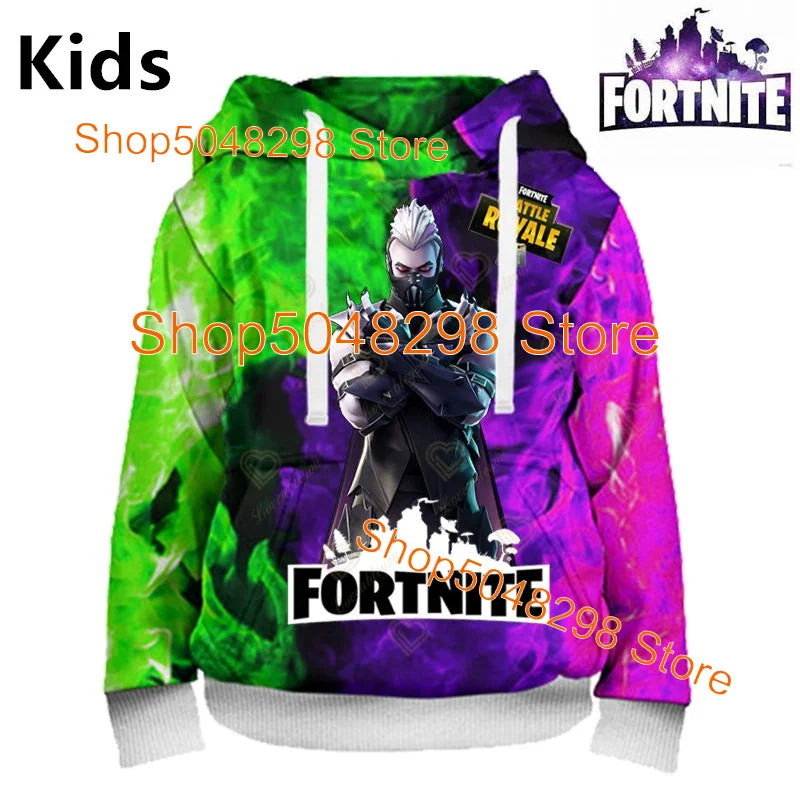 Hot Game Fortnite Hero Print Sweatshirt Boys Girls 3D Clothes Casual Kid Hoodies Children Adult Men Women Spring Autumn Pullover