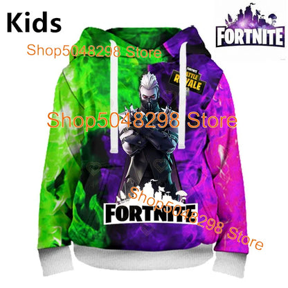 Hot Game Fortnite Hero Print Sweatshirt Boys Girls 3D Clothes Casual Kid Hoodies Children Adult Men Women Spring Autumn Pullover