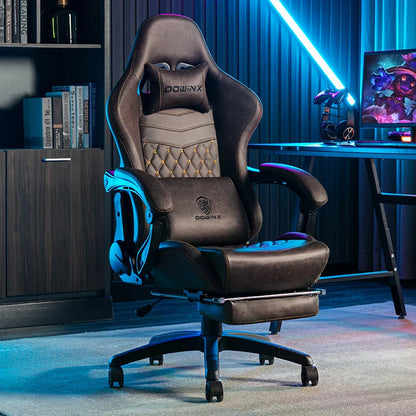 Ergonomic High Back Office Chair with Lumbar Support, Adjustable Reclining Swivel Computer Desk Chair for Home Office, Study & Bedroom