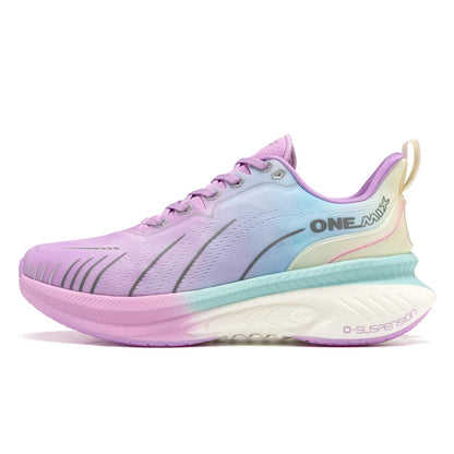 ONEMIX 21608A chaussures de course pour hommes bleu hiver à lacets chaussures de sport femmes antidérapant en plein air athlétique chaud hommes baskets
