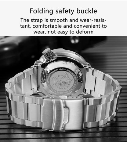 ADDIESDIVE Man Diving Watch 300M Waterproof C3 Super Luminous Sapphire Glass Calendar Automatic Mechanical Watches Reloj hombre
