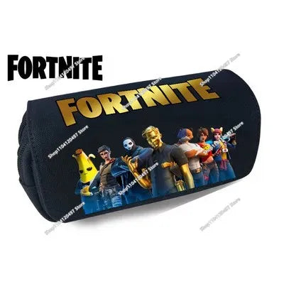 Fortnite Kids Pencil Bags Multifunctional Stationery Box Children's Large Capacity Double Layer Stationery Bag