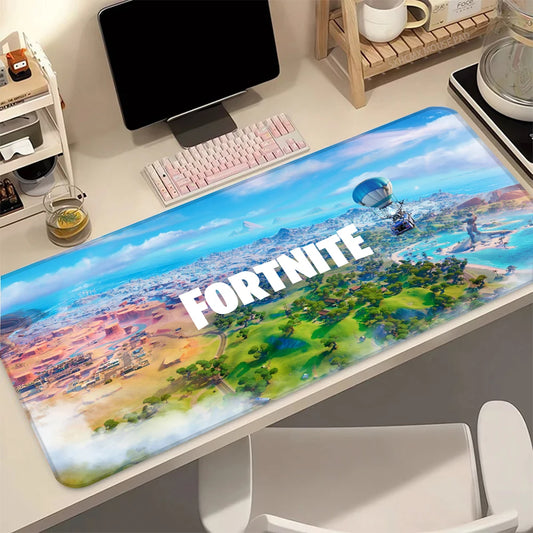 Gaming Mouse Pad F-Fortnite Anime Mousepad Deskmat Computer Accessories HD Desk Mat Mats Gamer Mouse Office Offices PC Desktop