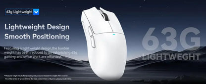 Mouse da gaming wireless Original Brand ATTACK SHARK X11 con dock di ricarica, sensore gaming PixArt PAW3311, Origin BT/2.4G wireless/cablato