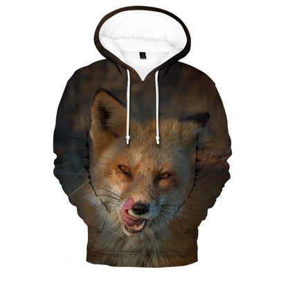 Hip Hop Popular Novelty Comfortable New Fox 3D Print Hoodies Sweatshirts Men/Women Sweatshirt Adult/Child Casual Pullovers