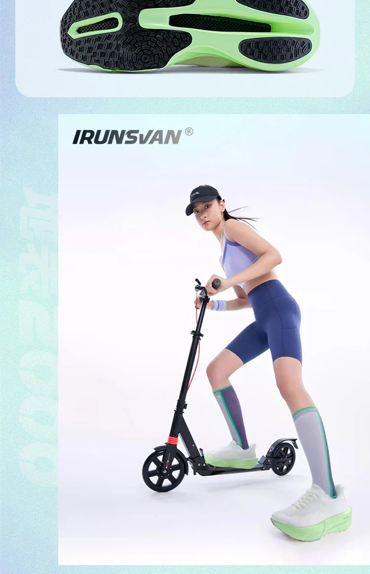 IRUNSVAN anglies pluošto sportiniai bateliai, bėgimo bateliai pradedantiesiems ir pažengusiems, kvėpuojantys ir patogūs, su storu padu, treniruočių bateliai, unisex, 130