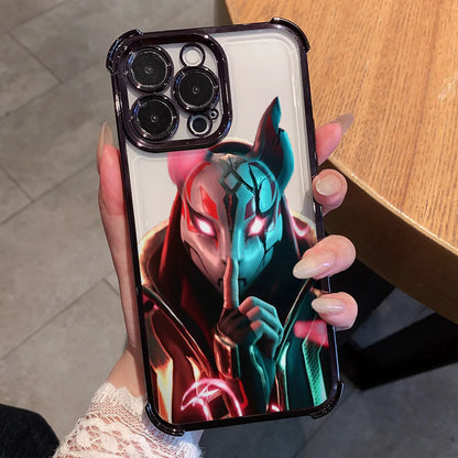 Anime-Fortnites-Game-Plating-Handyhülle für Xiaomi Redmi A7 15 A3 15C 14C K50 A1 Note 15 14 13 12 12s Pro Plus 4G 5G, stoßfest