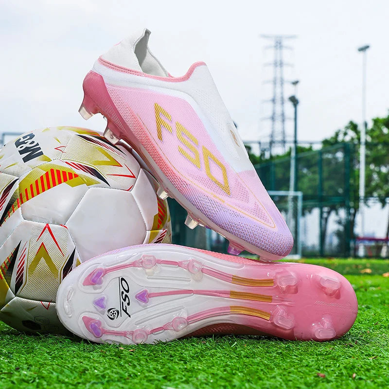 New Men Football Boots Non-Slip Boys Outdoor Hot-selling Soccer Shoes Grass Match Sneakers High-quality Cleats High-top Light