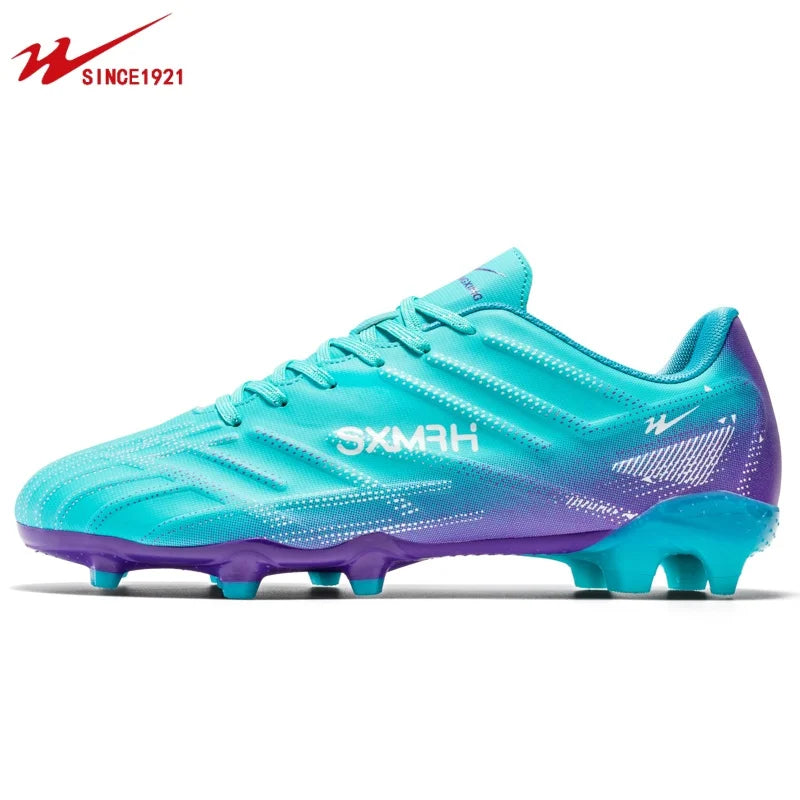 Double Star Adult Youth AG Soccer Cleats Non Slip Durable Artificial Natural Grass Football Shoes for Training Match Men Women