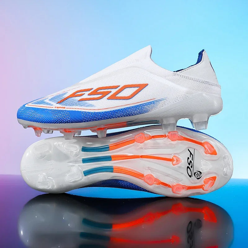 Men's Athletic Soccer Cleats Lightweight Comfortable Non-Slip Football Boots Training Shoes for Outdoor Grass Turf Competition