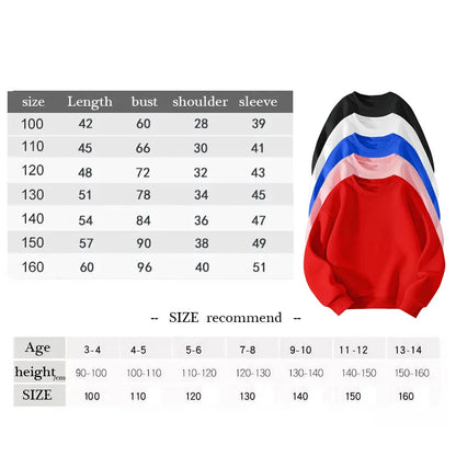 Fortnite Series Kids Sweatshirts Trendy Boys Girl Long Sleeves Pullover Tops Autumn Winter Cartoon Child Clothes Birthday Gifts