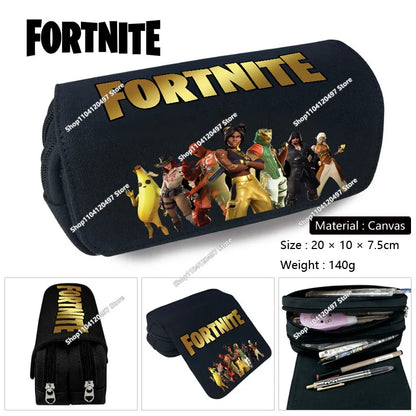 3pcs/set Fortnite Game Backpack Anime Cartoon Large Capacity Student School Bags Pencil Bag Kawaii Lunch Bag Birthday Gifts
