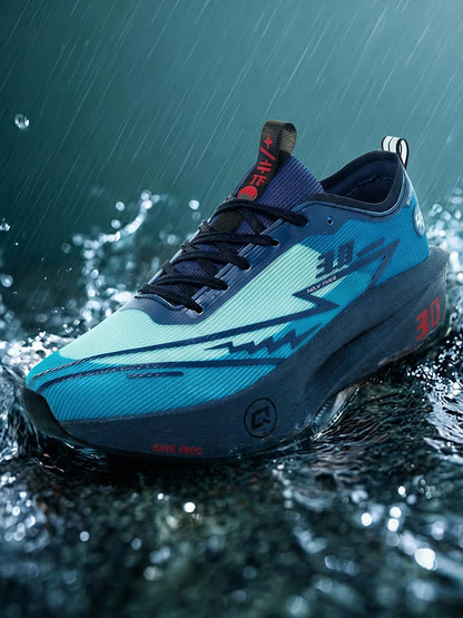 Brand Men's Carbon Plate Running Shoes, Soft Cushion, Shock Absorbing Sports Shoes, Unisex Sneakers, Light Anti-Slip Training Shoes