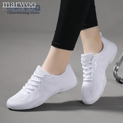 Marwoo Girls White Cheer Dance Sneakers Kids Lightweight Cheerleading Training Walking Tennis Women’s Fashion Sports Shoes 2316