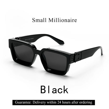 Ruiao Retro Black Millionaire Shades Luxury Sunglasses 2026 For Men Designer Famous Brand Square Sun Glasses Man Women Sunglass