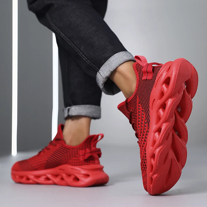 Men Sneakers Comfortable Breathable Mesh Tennis Outdoor Sports Running Gym Jogging Shoes Flat Lightweight Walking Shoes for Men