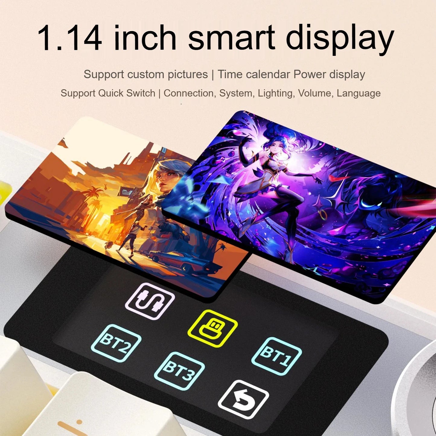 AULA F108 PRO Mechanical Keyboard Custom 100% Layout RGB Backlight Wireless Bluetooth Hifi Switch Gaming Keyboard