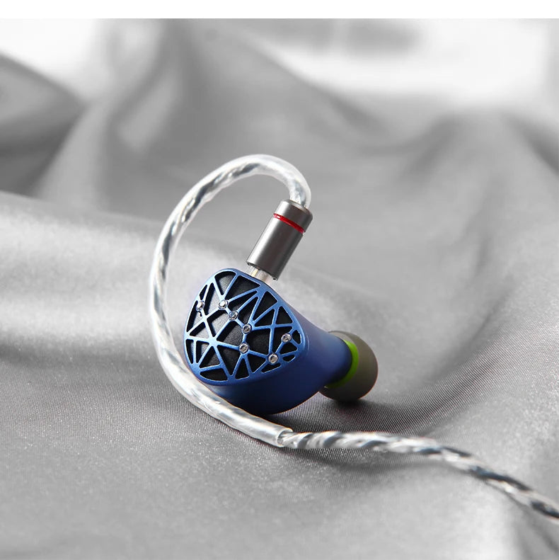 Sound Rhyme SR10 HiFi Earphones 2DD+4BA Hybrid Wired In-Ear Monitors, High Resolution Music Earphones with Detachable Cable, 2.5mm 3.5mm 4.4mm Plug