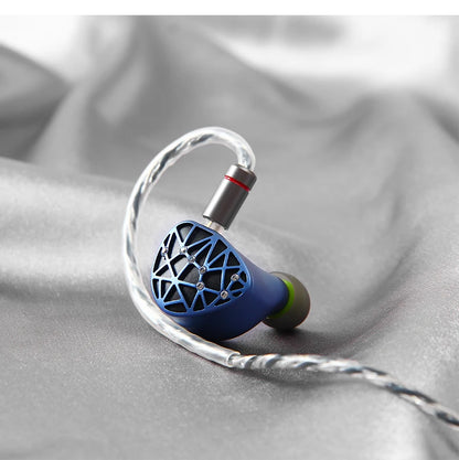 Sound Rhyme SR10 HiFi Earphones 2DD+4BA Hybrid Wired In-Ear Monitors, High Resolution Music Earphones with Detachable Cable, 2.5mm 3.5mm 4.4mm Plug