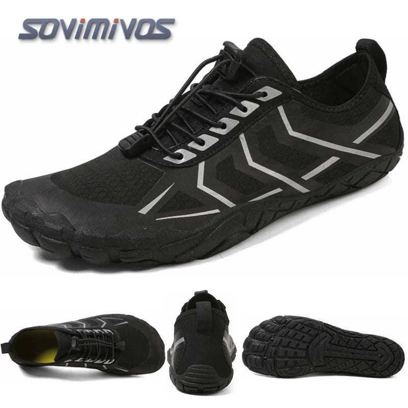 Men's Trail Running Shoes, Lightweight Athletic Zero Drop Barefoot Shoes Non-Slip Outdoor Walking Minimalist Shoes for Women